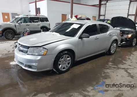 2012 Dodge Avenger Se from USA, damaged, VIN 1C3CDZAB8CN165098